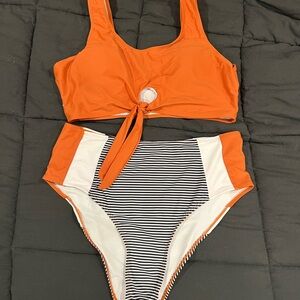 SHEIN Orange Bikini Set